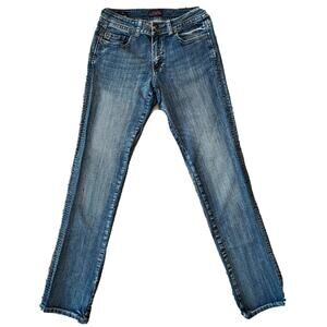 VGS WOMEN'S BLUE DENIM STRAIGHT LEG JEANS SIZE 6 VERY NICE